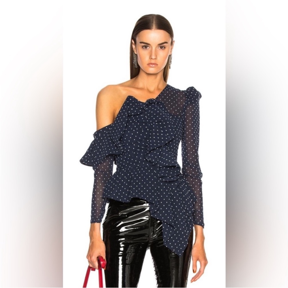 Self-Portrait  One-Shoulder Top . Size 2.